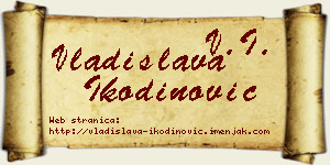 Vladislava Ikodinović vizit kartica